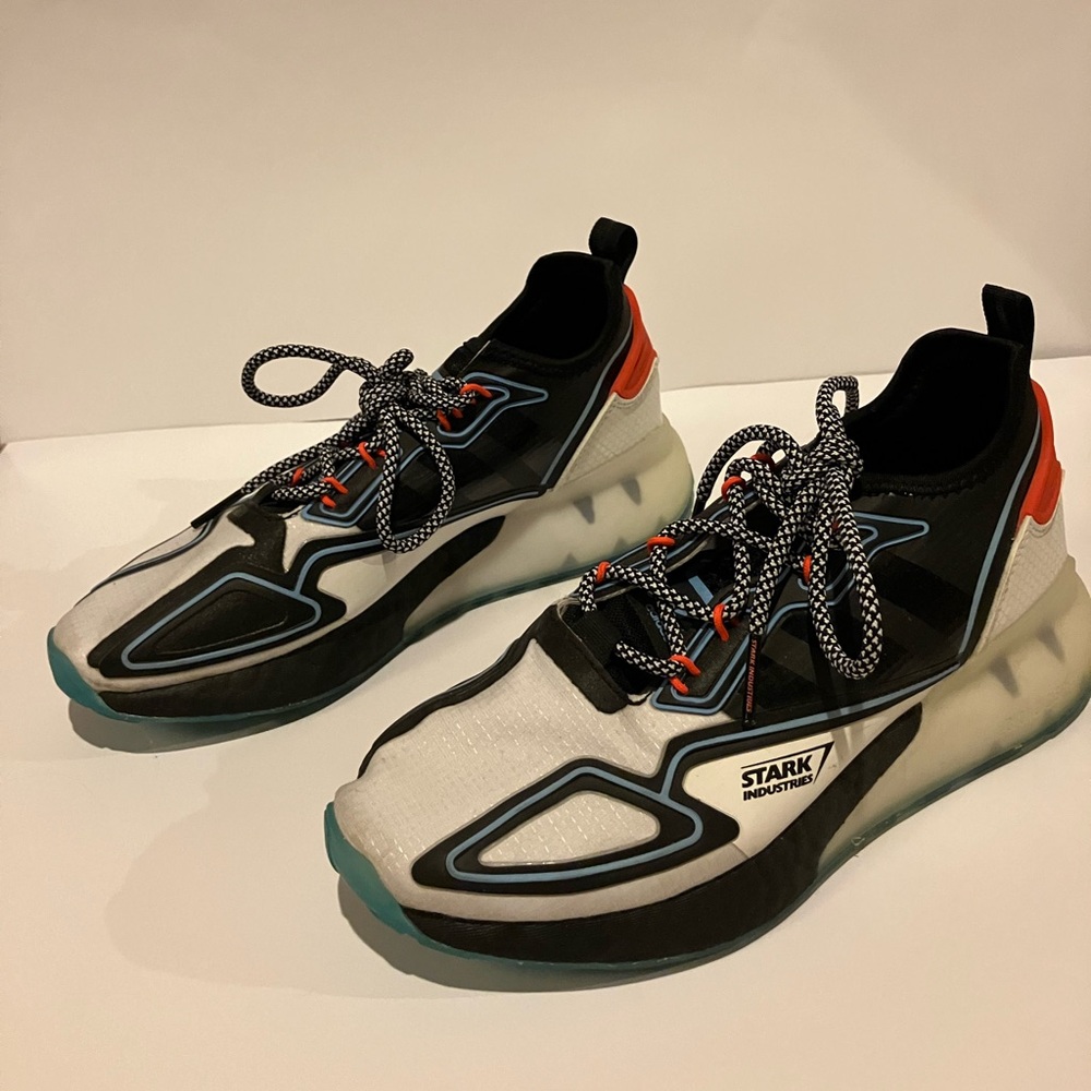 Adidas and Marvel Stark Industries athletic shoes